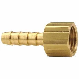 DIXON 1240604K Hose Barb, 3/8 Inch Hose Barb x 1/4 Inch Female NPSM, Ball Seat Swivel, Brass | AK2UYF