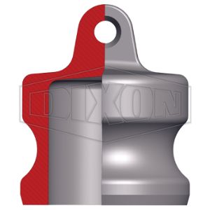 DIXON 150-DP-PM Staubstopfen, 1-1/2 Zoll Größe, plattiertes Eisen | BX7YJZ