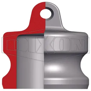 DIXON 200-DP-PM Dust Plug, 2 Inch Size, Plated Malleable Iron | BX6MTM