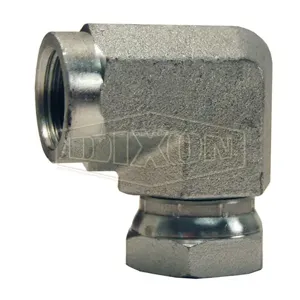 DIXON 1502-4-4 Swivel Nut Elbow, 90 Deg. Bend, FNPTF x FNPSM, 1/4 Inch-18 | BX6LVX