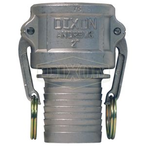DIXON 200CNOSSS Coupler Adapter, 2 Inch Stainless Steel Female Coupler x Notched Hose Shank | BX7YMF