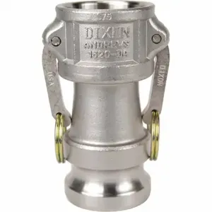 DIXON 1520-DA-SS Reducing Coupler, Coupler x 2 Inch Adapter, Stainless Steel, 1-1/2 Inch Size | AL6YTL