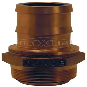 DIXON 1565U Hose Swivel, Hose Shank, Bronze, 1-1/2 Inch Size, MNPT x 1-1/2 Inch | AN8YPG