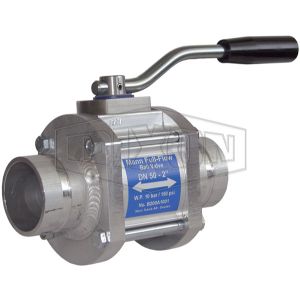 DIXON 1WAYBV300VIC Ball Valve, Full Flow, One Way, 3 Inch Size, With Grooved Ends, FPM Seals | BX7YMB