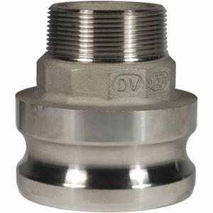 DIXON 4030-F-SS Cam and Groove Adapter, 4 Inch Coupling Size, 3 Inch -8 Thread Size, 4 57/64 Inch Length | CV3DHE 55MG14