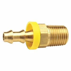 DIXON 2720406C Hose Barb, 1/4 Inch Hose I.D. x 3/8 Inch MNPTF, Push On, Brass | AK2VCY