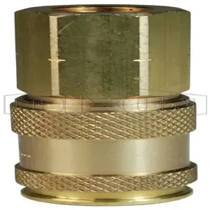 DIXON 2CJBF2-B High Flow Coupler, 1/4 x 1/4 Inch BSPP, Brass | BX6NPU