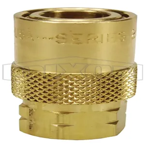 DIXON 2CMF1-B Mold Coupler, 1/8 Inch NPTF, Valved Brass | BX6NQW