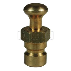DIXON 2CMPC-B Pressure Dust Plug, 1/4 Inch Size, Brass | BX6NQU
