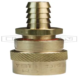 DIXON 4CMS6-B-E Mold Coupler, 1/2 Inch Size, Barb Size 3/4 Inch, Unvalved Brass | AZ7WMC