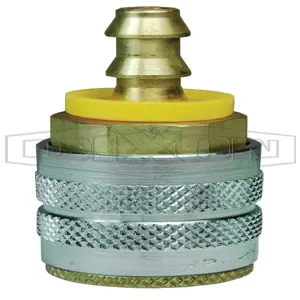 DIXON 2FB3-B Threaded Coupler, 3/8 Inch Thread, Brass | BX6NMT