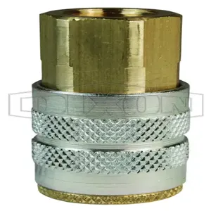 DIXON 2FBF2-B Threaded Coupler, 1/4 Inch BSPP, Brass | BX6NMU