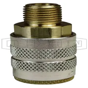 DIXON 2FM1-B Threaded Coupler, 1/8 Inch MNPTF, Brass | BX6NMY