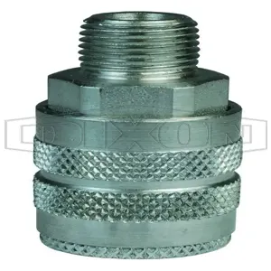 DIXON 2FM1-S Threaded Coupler, 1/8 Inch MNPTF, Stainless Steel | BX6NNB