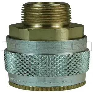 DIXON 2JM3-B Threaded Coupler, 1/4 Inch Size, 3/8 Inch MNPTF, Brass | BX7YQG