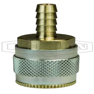 DIXON 2JS3-B Threaded Coupler, 1/4 Inch Size, Barb Size 3/8 Inch Size | BX7YQK