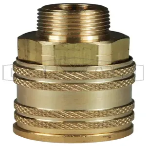 DIXON 2MM3-B ARO Manual Coupler, 1/4 Inch Size, 3/8 inch MNPT, Brass | BX6NRD