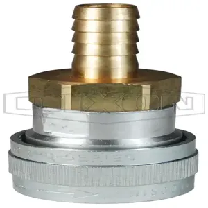 DIXON 2SHDS3 Threaded Coupler, 1/4 Inch Size, Barb Size 3/8 Inch, Aluminium | BX6NRP