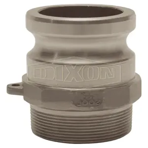 DIXON 300-F-HA Adapter Coupling, Hastelloy MNPT x Male Adapter, 3 Inch Size | BX7YRN