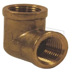 DIXON 3020808CLF Female Pipe Elbow, 90 Degree, 1/2 Inch NPT Size, Lead Free Brass | BX7YRK