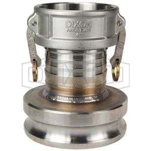 DIXON 4060-DA-SS 4 Inch Reducer Coupler x 6 Inch Adapter, 316 Stainless Steel, Welded Fabrication | BX7YYZ