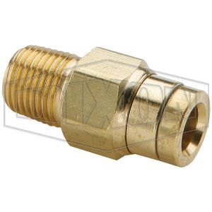 DIXON 31155611DOT DOT Push-In Straight Connector, Male, 1/4 Inch Tube x 1/8 Inch MNPT | BX6PFY