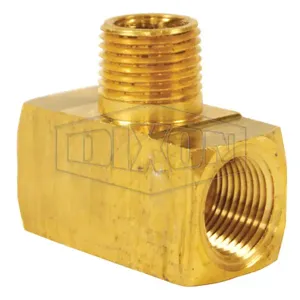 DIXON 3240606CLF Branch Tee, 3/8 Inch NPT, Male, Lead Free Brass | BX6PJW