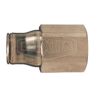 DIXON 36156218 Push-In Female Connector, Legris, Brass, 1/2 Inch Tube O.D. x 3/8 Inch FNPT | BX6PLN