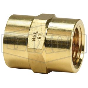 DIXON 3710404CLF Hex Coupling, Female, 1/4 Inch NPTF Size, Lead Free Brass | BX6PTY