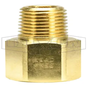 DIXON DMP15S15T Double Male Pin Lug, NPSH x NPT Thread, 1-1/2 x 1-1/2 Inch Thread, Cast Brass | BX7DXL