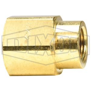 DIXON 3771208CLF Reducer Coupler, 3/4 x 1/2 Inch FNPTF, Lead Free Brass | BX6PPV