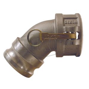 DIXON 400DA-45MI Coupler Elbow, 4 Inch Size, 45 Deg. Bend, Male Adapter x Female | BX6QAU