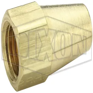 DIXON 41FL-6 Sae 45 Deg. Flare Long Nut, 3/4 Inch Hex, -65 To 250 Deg. F, Straight Thread | BX6QTD