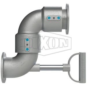 DIXON 45HTFXTFAL11000 Loading Swivel Arm, 4 Inch Size, Style 50 TTMA Flanged Swivel with FKM Seals | BX6QZN