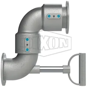 DIXON 45HTFXTFAL11000 Loading Swivel Arm, 4 Inch Size, Style 50 TTMA Flanged Swivel with FKM Seals | BX6QZN