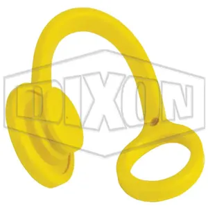 DIXON 4K-Y-DP ISO-A Dust Plug, 1/2 Inch Size, Yellow Nitrile | BX7ZCN