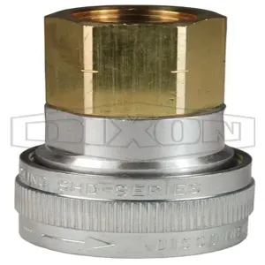 DIXON 4SHDF4 Schrader Coupler, 1/2 Inch Size, 1/2 Inch FNPTF, Aluminium | BX6RGJ