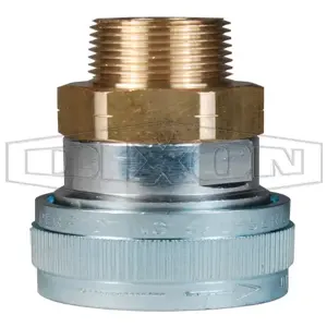 DIXON 2SHDM3 Threaded Coupler, 1/4 Inch Size, 3/8 Inch MNPTF, Aluminium | BX6HCY