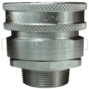 DIXON 8VM8-SS-E 1 Inch H-Coupler, 316 Stainless Steel, 1 Inch MNPT, Unvalved | BX6UFB