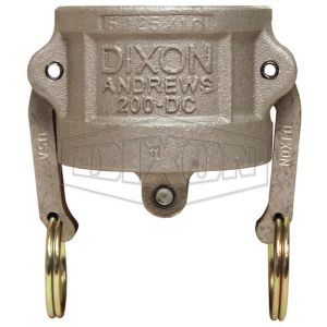 DIXON 75-DC-AL Nocken- und Nut-DC-Staubkappe, 356T6 Aluminium, Buna-N-Dichtung, 3/4 Zoll Größe | AL4MAH