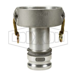 DIXON 4025-DA-AL 4 Inch Reducer Coupler x 2-1/2 Inch Adapter, Aluminium | BX6JNC