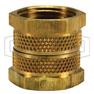 DIXON 5061212CLF Adapter, 3/4 Inch FGH x 3/4 Inch FGH Swivel, Lead Free Brass, With EPDM Washer | BX7ZEE