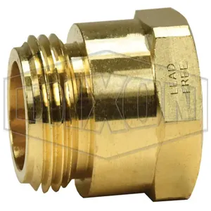 DIXON 5071212CLF Adapter, 3/4 Inch Male GHT x 3/4 Inch NPT, Lead Free Brass | BX6RKE