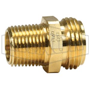 DIXON 5081208CLF Adapter, 3/4 Inch Male GHT x 1/2 Inch MNPT, Lead FreeBrass | BX7ZEF