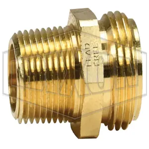 DIXON 5081208CLF Adapter, 3/4 Inch Male GHT x 1/2 Inch MNPT, Lead FreeBrass | BX7ZEF