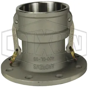 DIXON 600-DL-SS Cam And Groove Coupler x 150# Flange, 75 PSI Max. Pressure | AM4MPQ