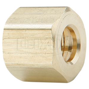 DIXON 61C-07 Compression Nut, 11/16 Inch Hex, 0.50 Inch Length, -65 To 250 Deg. F | BX7ZHY