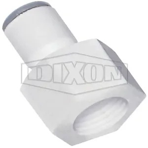 DIXON 63156018WP2 Liqui-Fit Female Connector, Nylon, 3/8 Inch Tube O.D. x 3/8 Inch FNPTF | BX6TCC