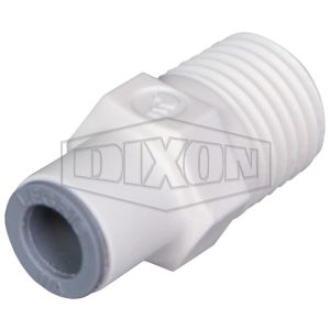 DIXON 65056018WP2 Liqui-Fit Male Connector, Nylon, 3/8 Inch Tube O.D. x 3/8 Inch MNPTF | BX6TMF