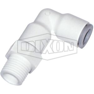 DIXON 65095618WP2 Liqui-Fit-Drehgelenk, Nylon, 1/4 Zoll Rohr-Außendurchmesser x 3/8 Zoll MNPTF | BX6TDT